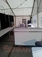 ruimte achter in tent catering